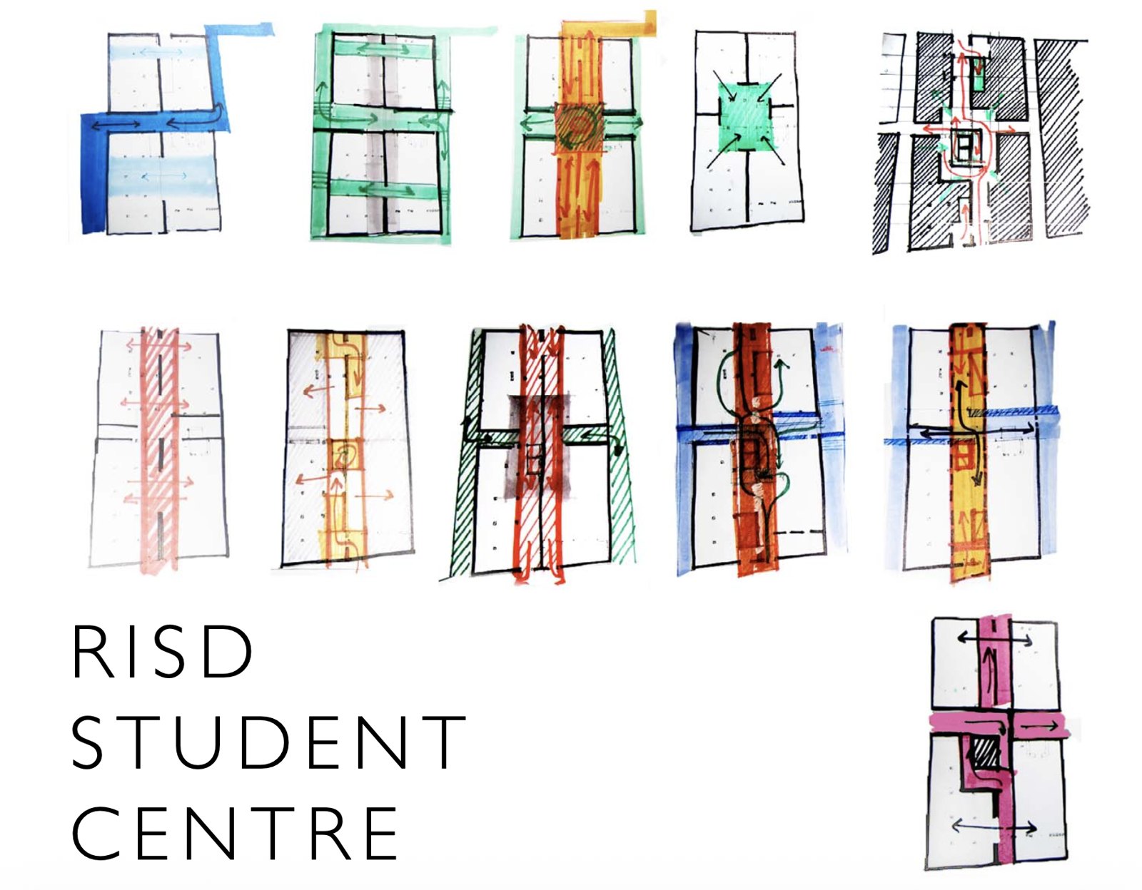 RISD: Student centre: circulation studies